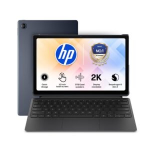 HP Omnipad 12 with Detachable Keyboard, Touchscreen, 12''/30.38cm, 2K, 400 nits, 90Hz, 8GB LPDDR5, 128GB UFS, WiFi 6E, DTS Quad Speakers, Upto 18 Hours Battery, Blue, Lightweight Tablet
